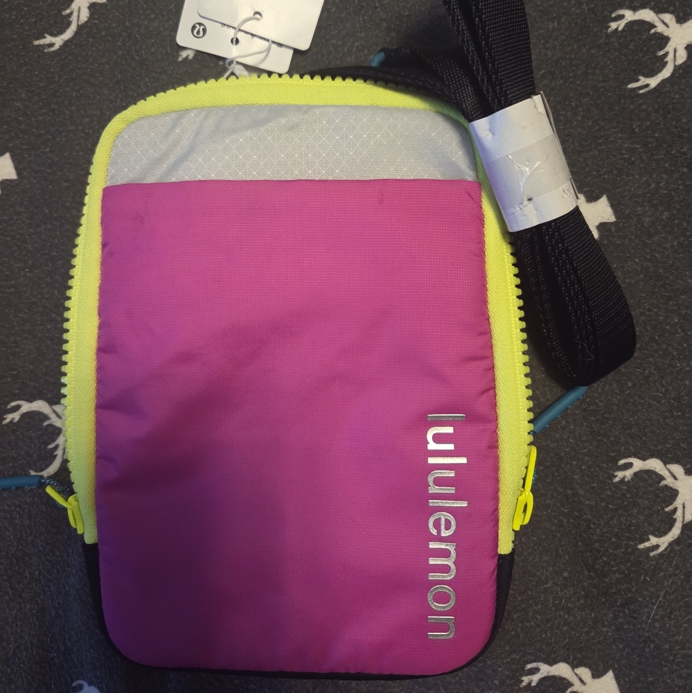 Lululemon Pink and Yellow Crossbody Bag